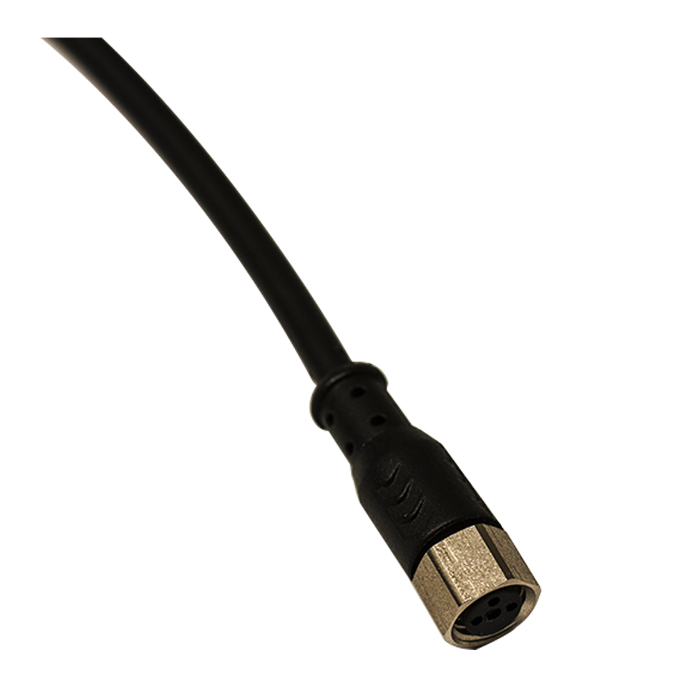 Conn.M8-F,3 poles-2m,PVC,Axial