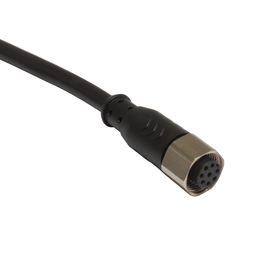 Conn.M12-F,8poles-5m,PVC,Axial
