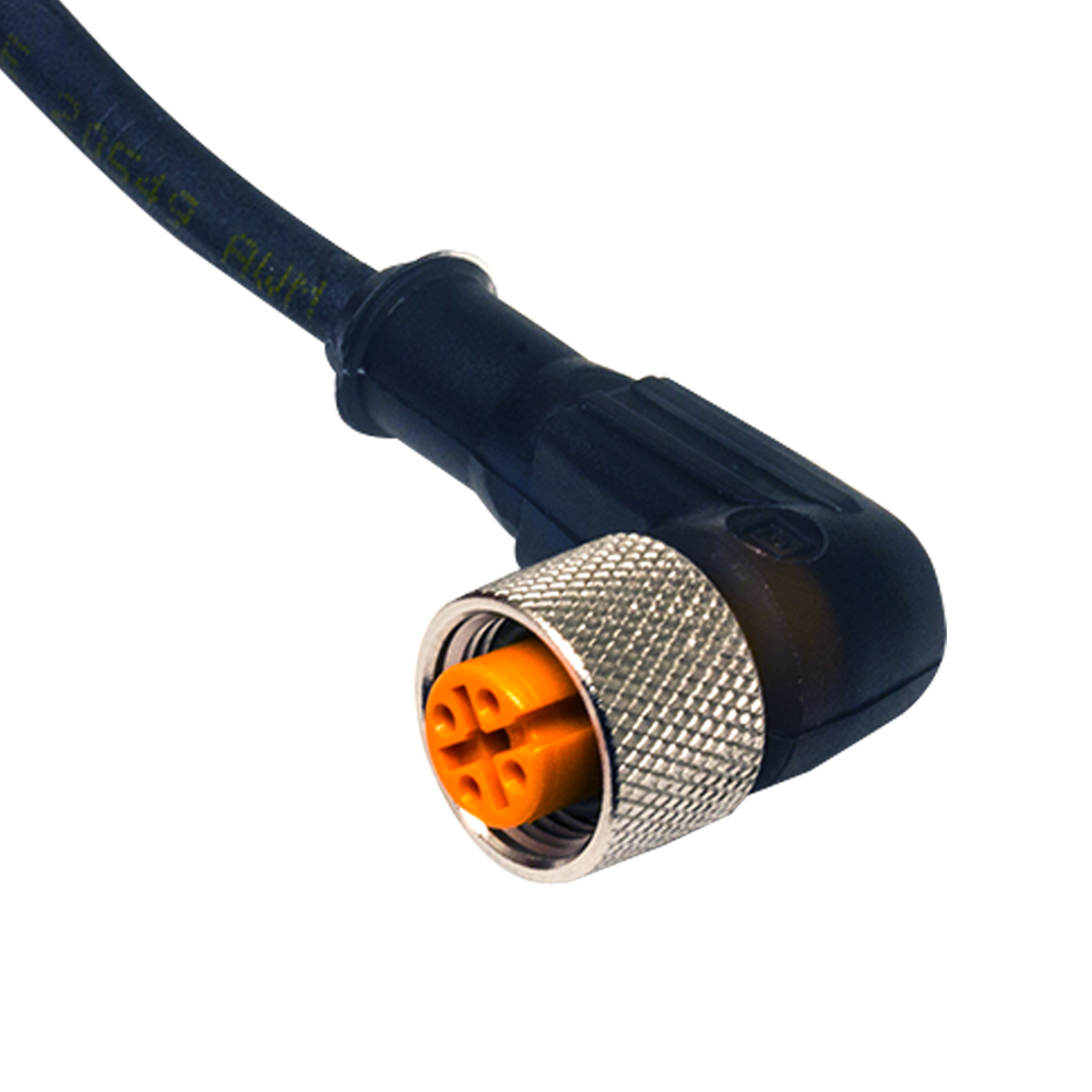 M12-F,4poles-5m-LED,PUR,90°