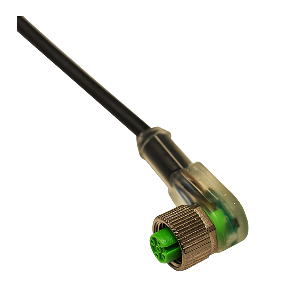 M12-F,3poles-5m-LED,PVC,90°