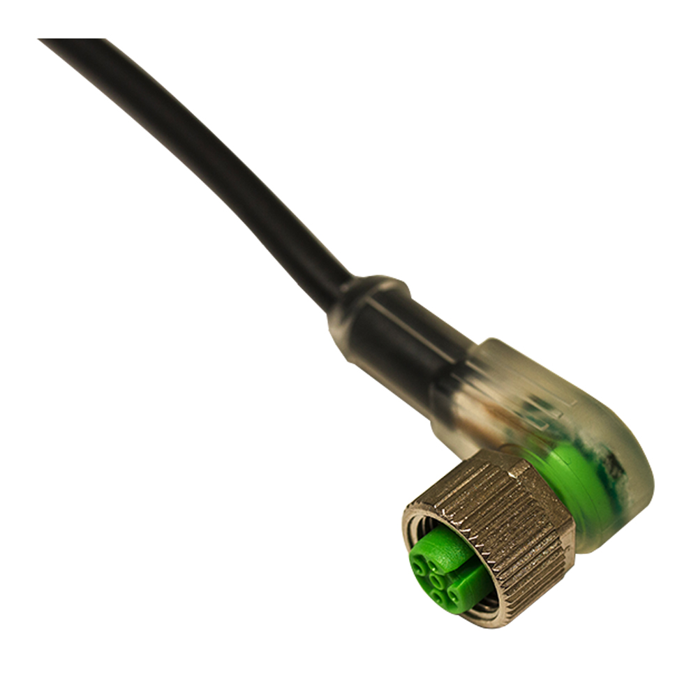 M12-F,4poles-5m-LED,PVC,90°
