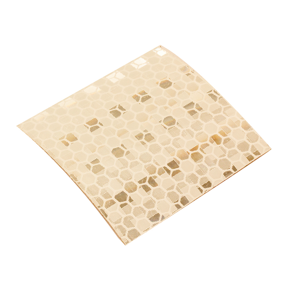 Adhesive reflecting paper